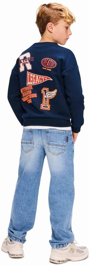 Retour Jeans sweater met backprint donkerblauw - Foto 5