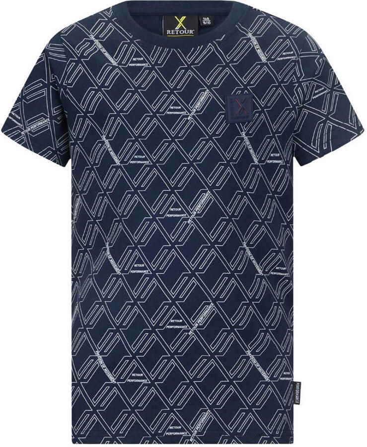 Retour Jeans T-shirt donkerblauw