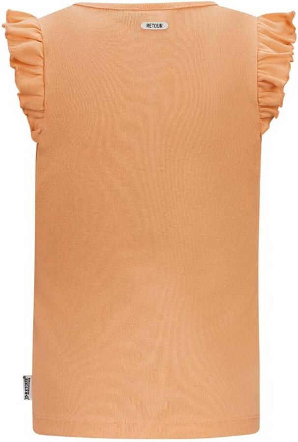 Retour Jeans T-shirt Lorient oranje Meisjes Katoen Ronde hals Effen 170 176 - Foto 2