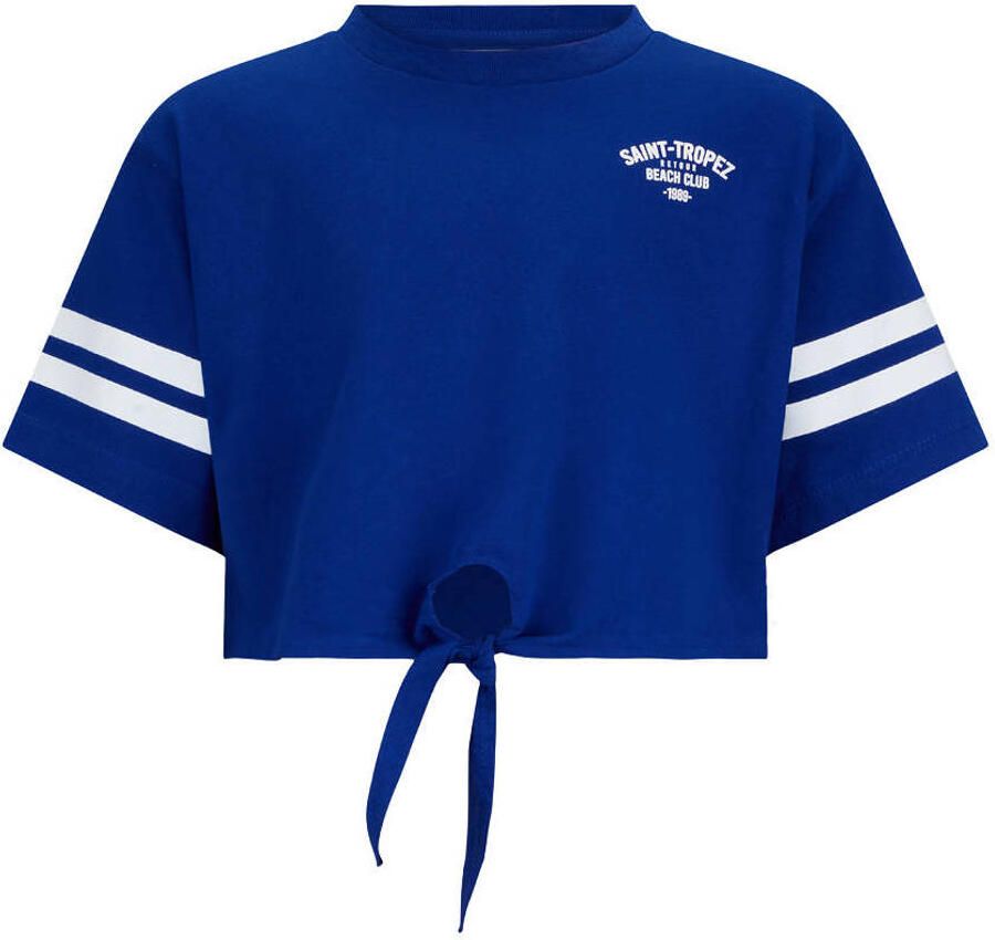 Retour Jeans T-shirt met backprint blauw