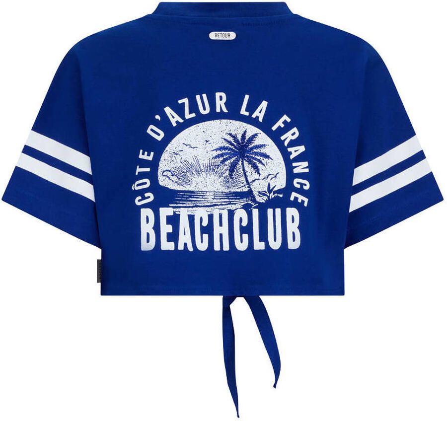 Retour Jeans T-shirt met backprint blauw - Foto 2