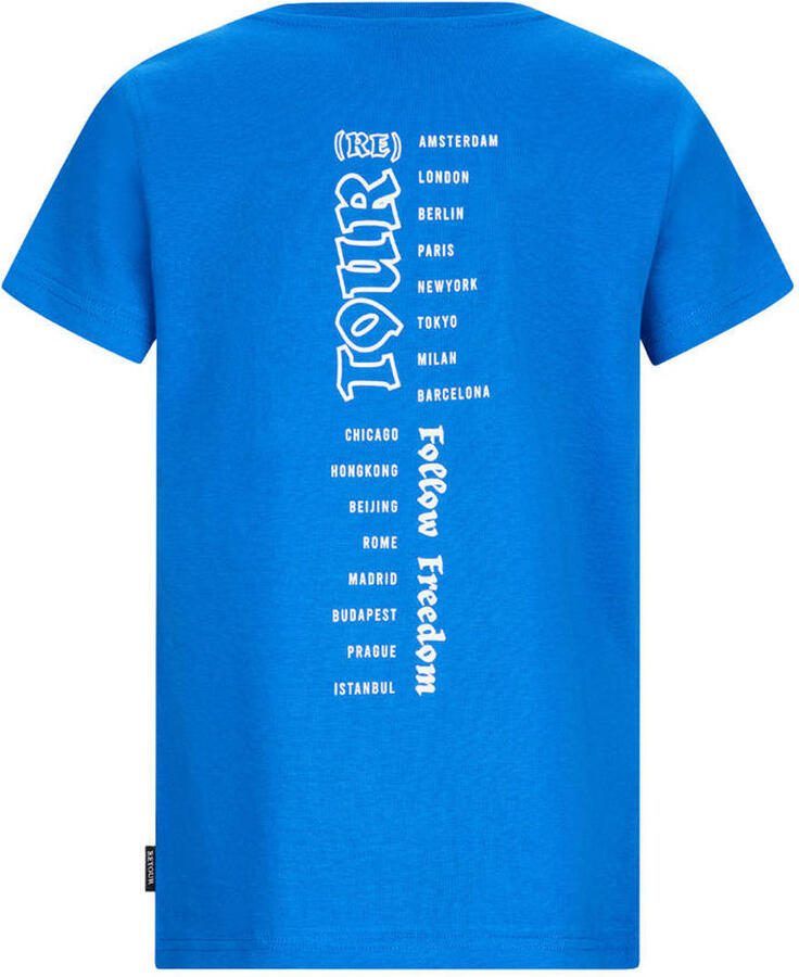 Retour Jeans T-shirt met backprint blauw