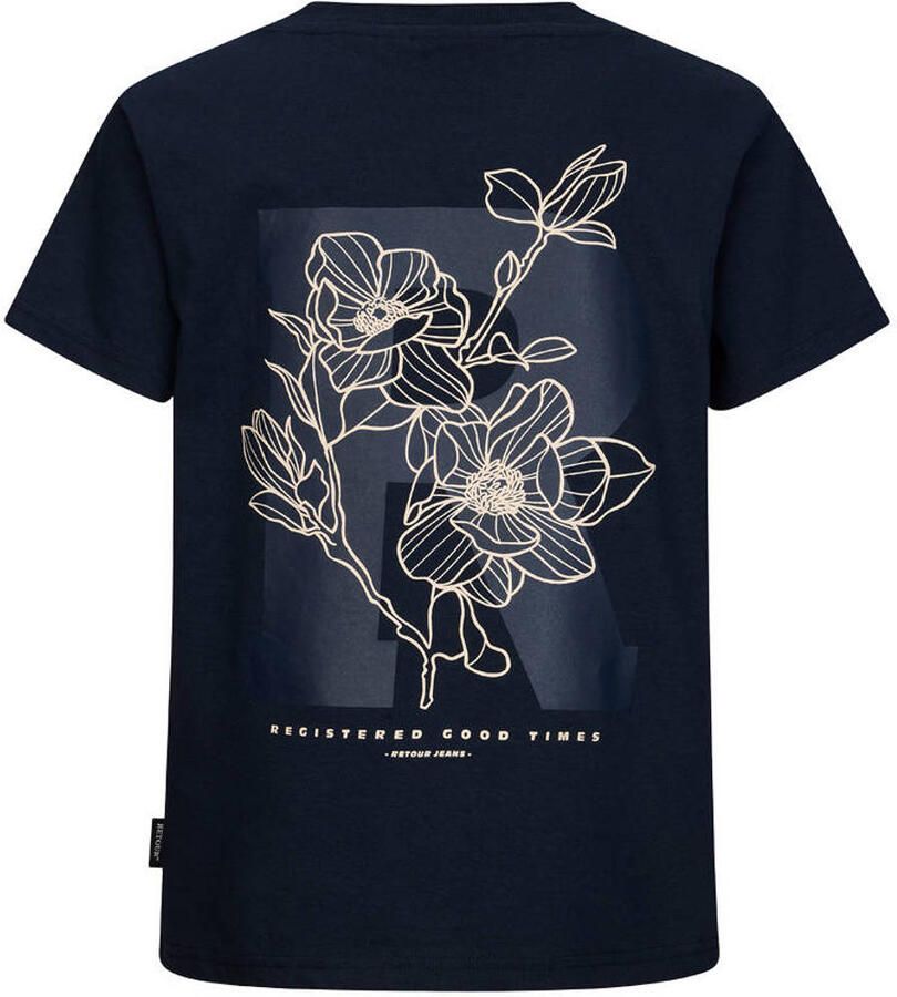 RETOUR Jongens Polo's & T-shirts Jarno Donkerblauw - Foto 4