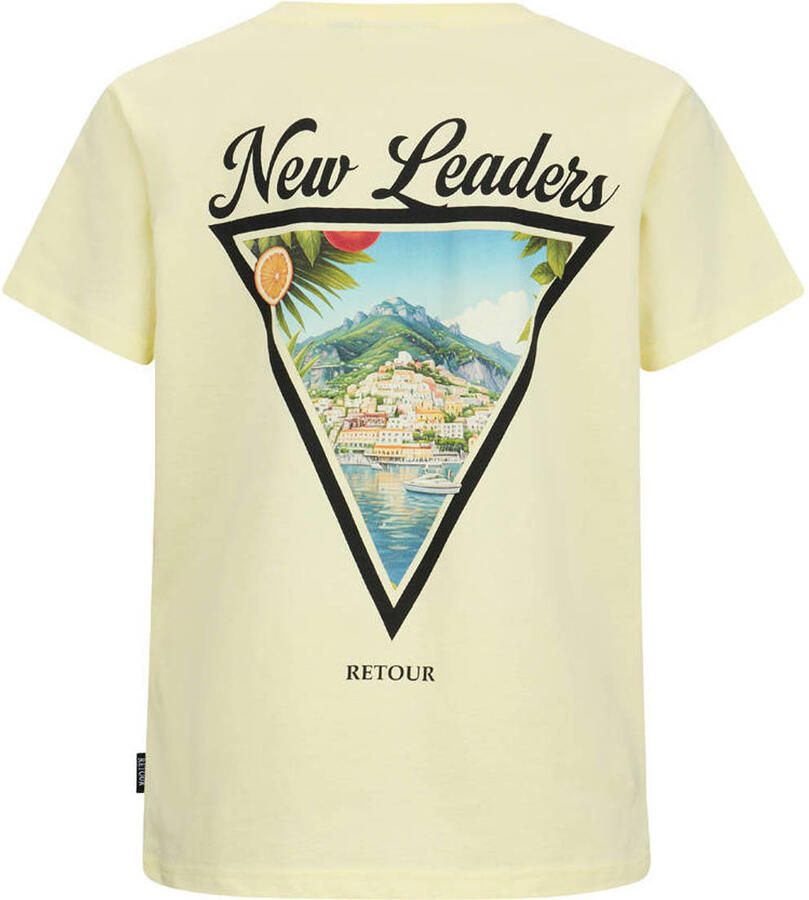 Retour Jeans T-shirt met backprint lichtgeel - Foto 2