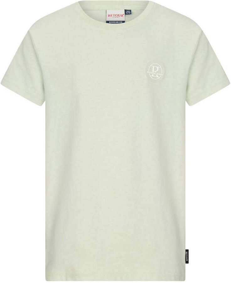 Retour Jeans T-shirt met backprint mintgroen