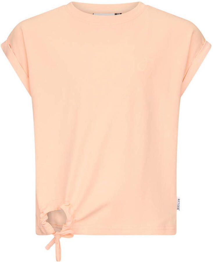 Retour Jeans T-shirt met backprint oranje