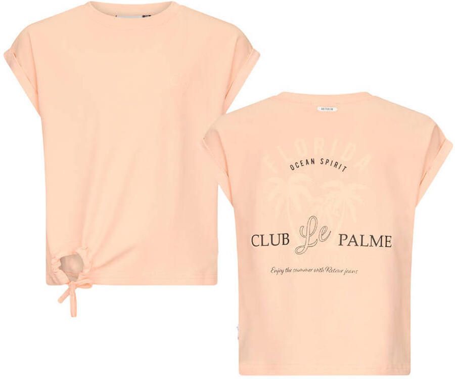 Retour Jeans T-shirt met backprint oranje - Foto 3