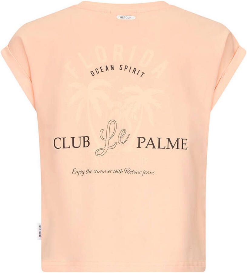 Retour Jeans T-shirt met backprint oranje - Foto 2