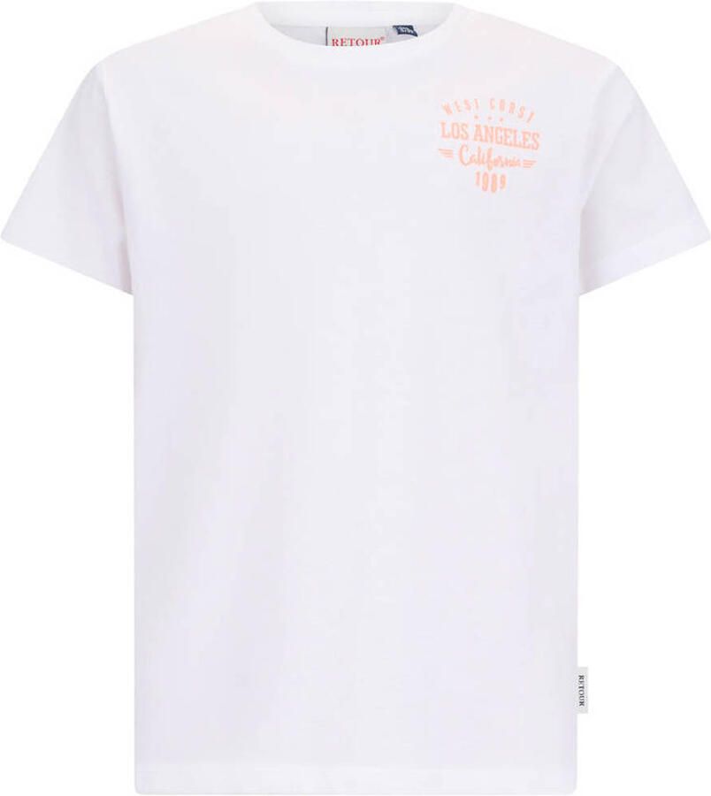 Retour Jeans T-shirt met backprint wit