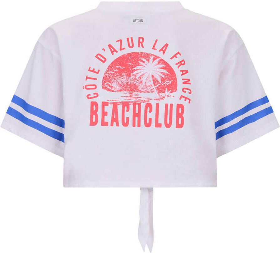 Retour Jeans T-shirt met backprint wit - Foto 2
