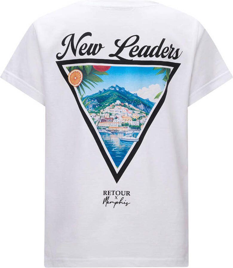 Retour Jeans T-shirt met backprint wit - Foto 2