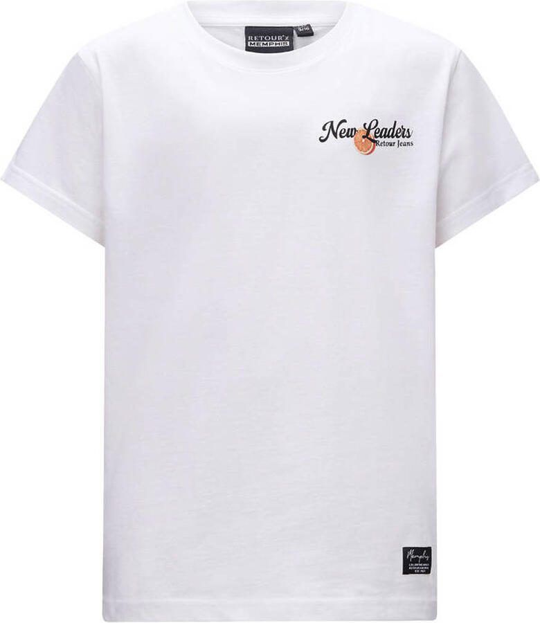 Retour Jeans T-shirt met backprint wit