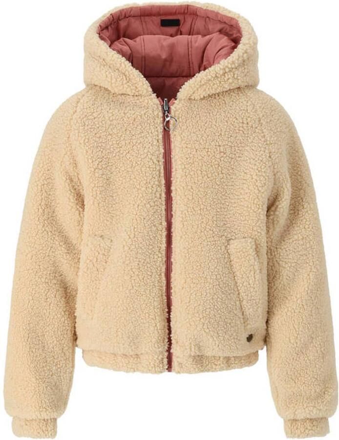 Retour Jeans teddy reversible jas roze beige Meisjes Polyester Capuchon - Foto 2