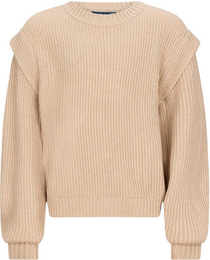 Retour Jeans trui beige grof gebreid