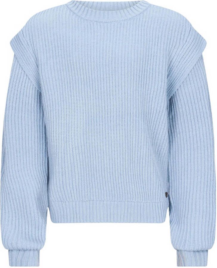 Retour Jeans trui lichtblauw grof gebreid