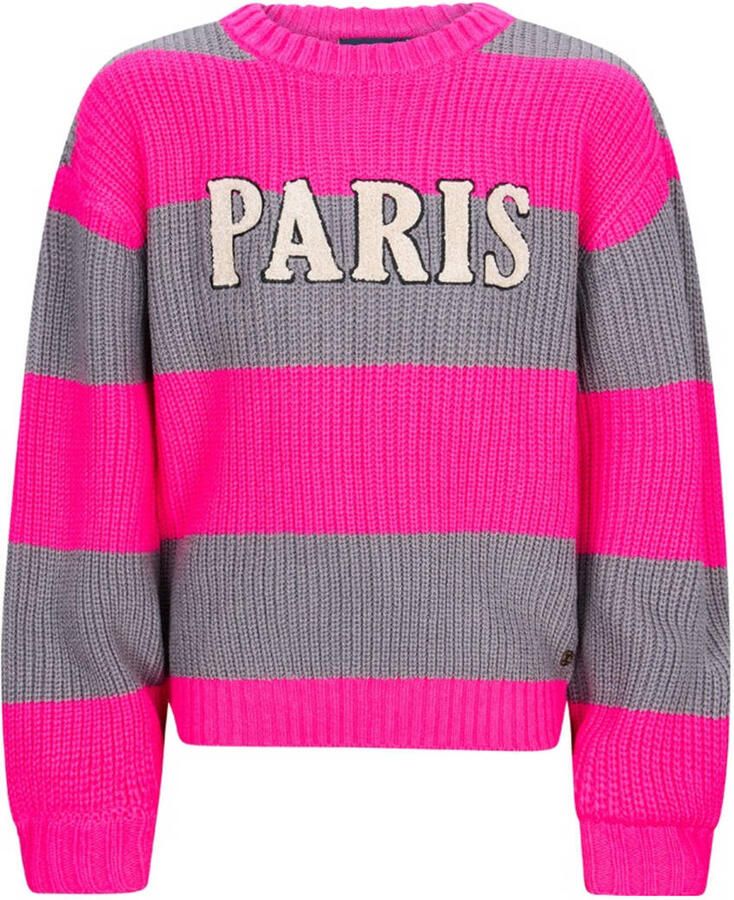 Retour Jeans trui roze grof gebreid