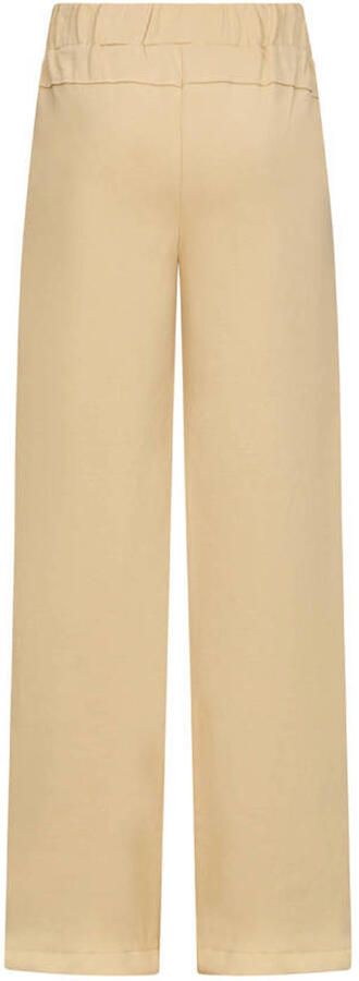 Retour Jeans wide leg casual broek beige