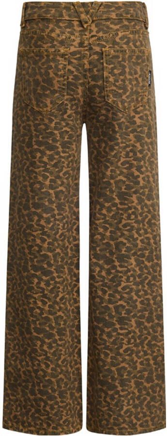 Retour Jeans wide leg casual broek bruin - Foto 4