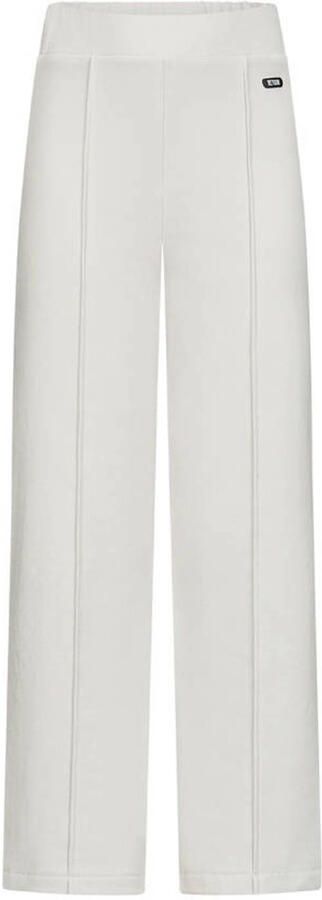 Retour Jeans wide leg casual broek lichtgrijs