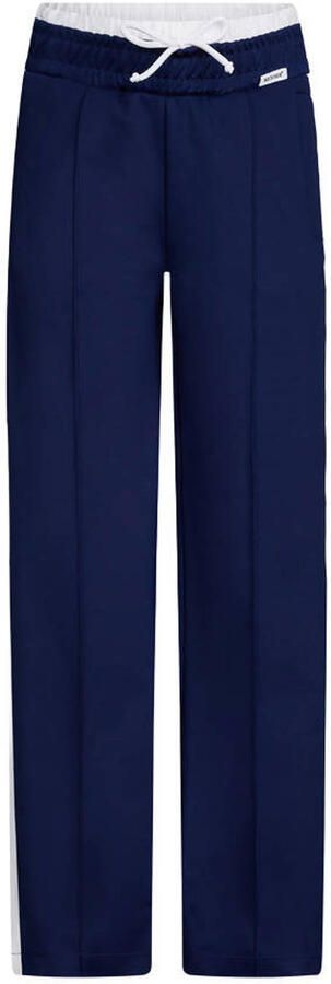 Retour Jeans wide leg regular waist casual broek donkerblauw