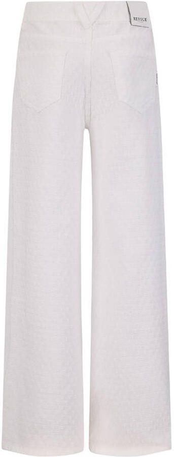Retour Jeans wide leg regular waist casual broek wit - Foto 2
