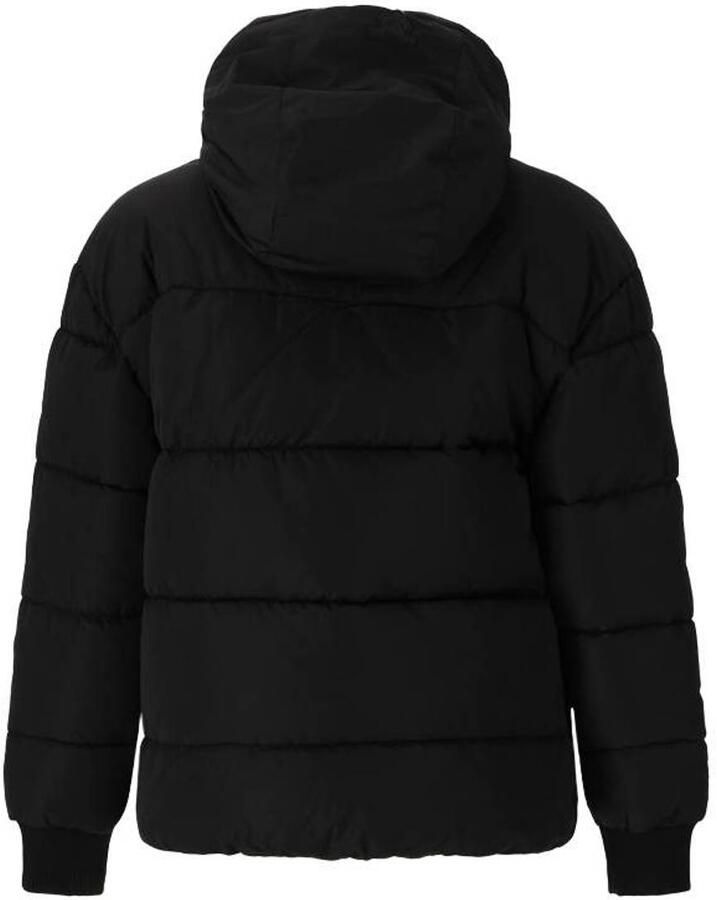 Retour Jeans winterjas zwart Jongens Polyester Capuchon Effen