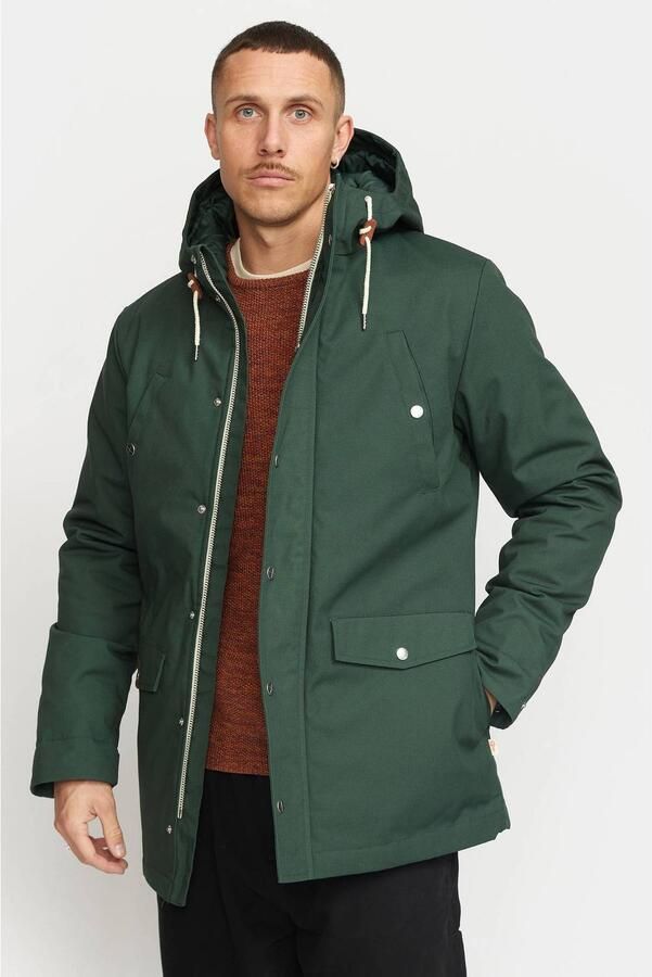REVOLUTION parka donkergroen