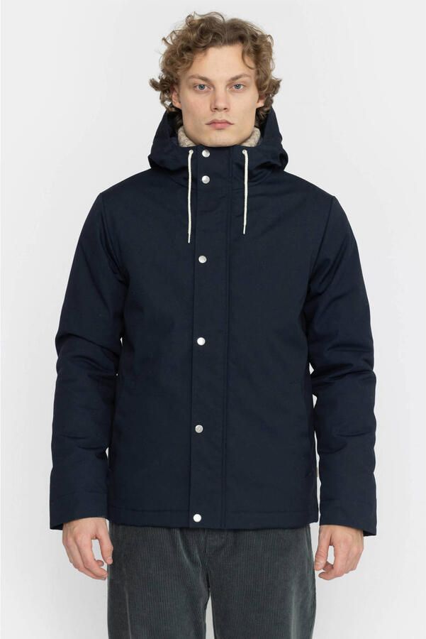 Rvlt Revolution Mantel Hooded Jacket 7311 Navy