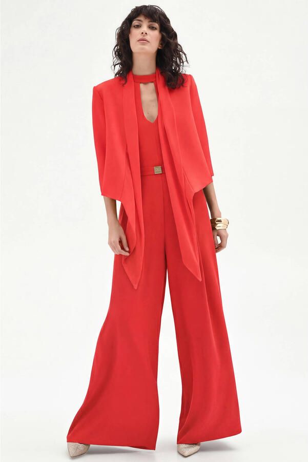 Rinascimento jumpsuit rood