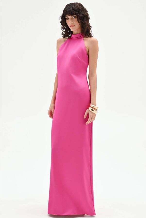 Rinascimento maxi jurk roze