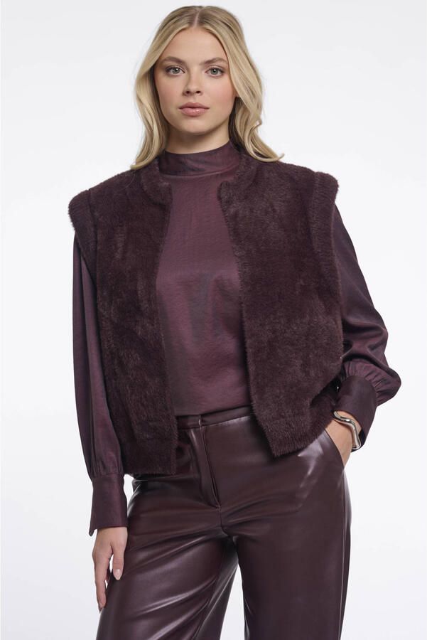 Rino & Pelle bodywarmer donkerrood