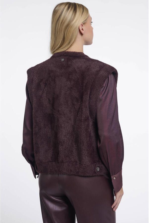 Rino & Pelle bodywarmer donkerrood - Foto 3