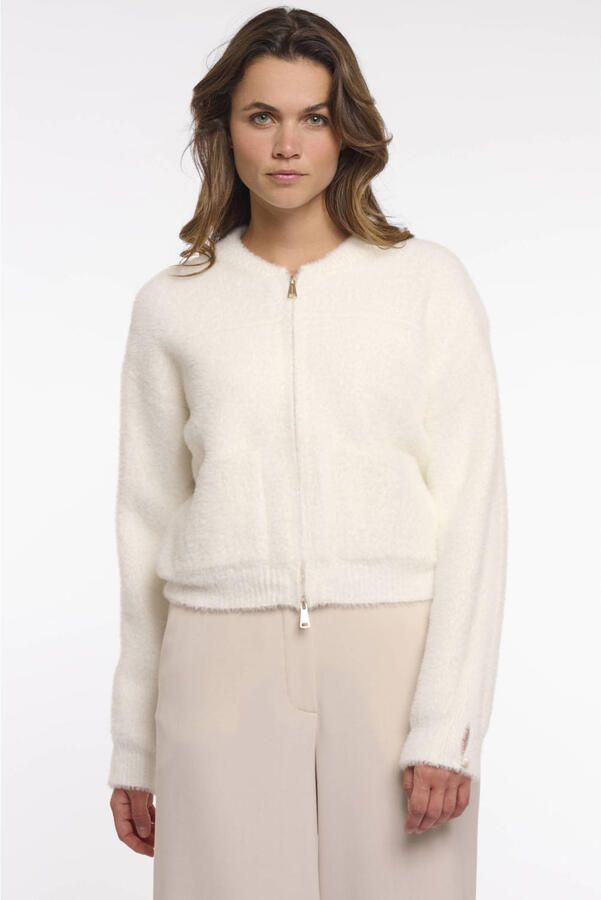 Rino & Pelle gebreid vest ecru