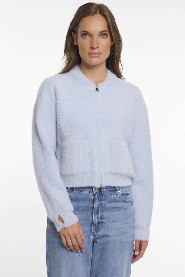 Rino & Pelle gebreid vest lichtblauw