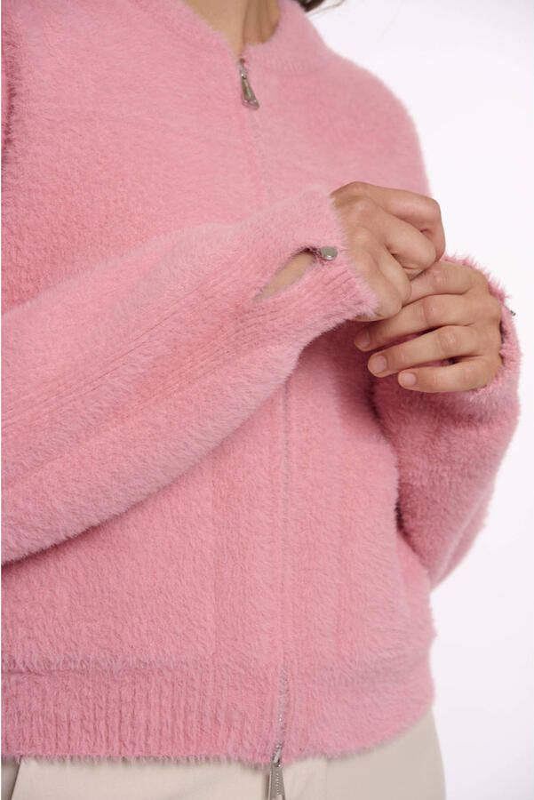 Rino & Pelle gebreid vest roze - Foto 2