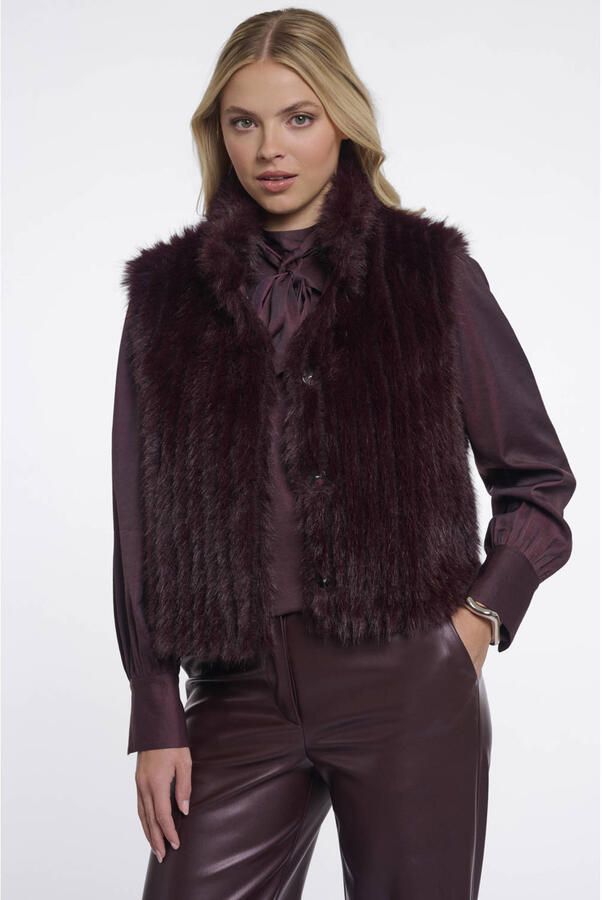 Rino & Pelle bodywarmer donkerrood