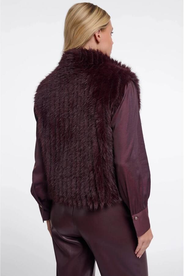 Rino & Pelle bodywarmer donkerrood - Foto 3