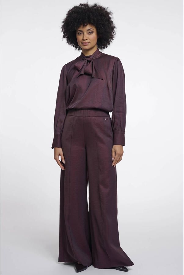 Rino & Pelle wide leg broek bruin - Foto 3