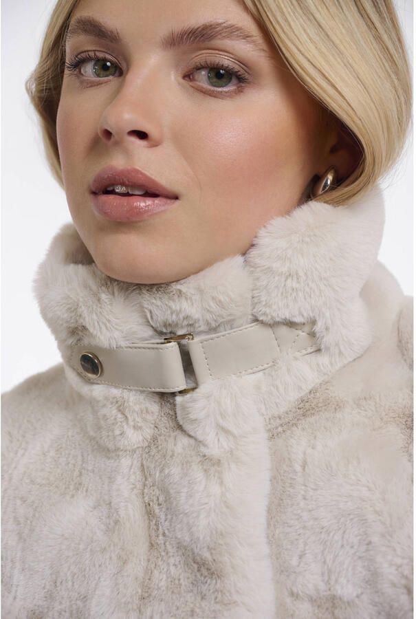 Rino & Pelle faux fur jas beige - Foto 2