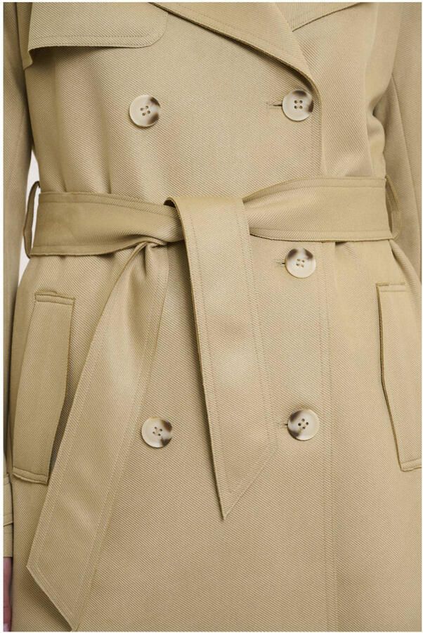 Rino & Pelle Trenchcoat KYONA met reverskraag en bindceintuur