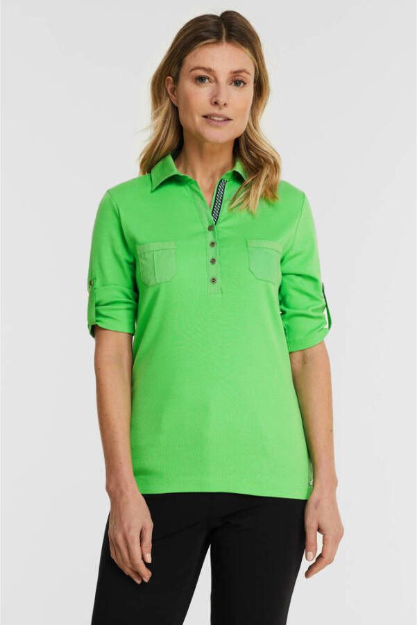 Roberto sarto 211167 Polo shirt Groen Dames