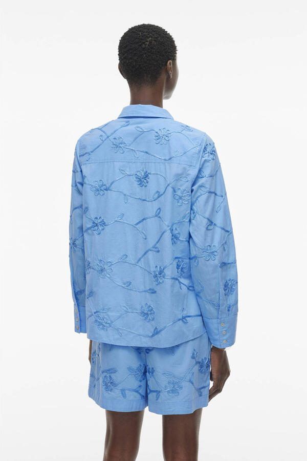 ROUGE EDIT blouse blauw - Foto 3