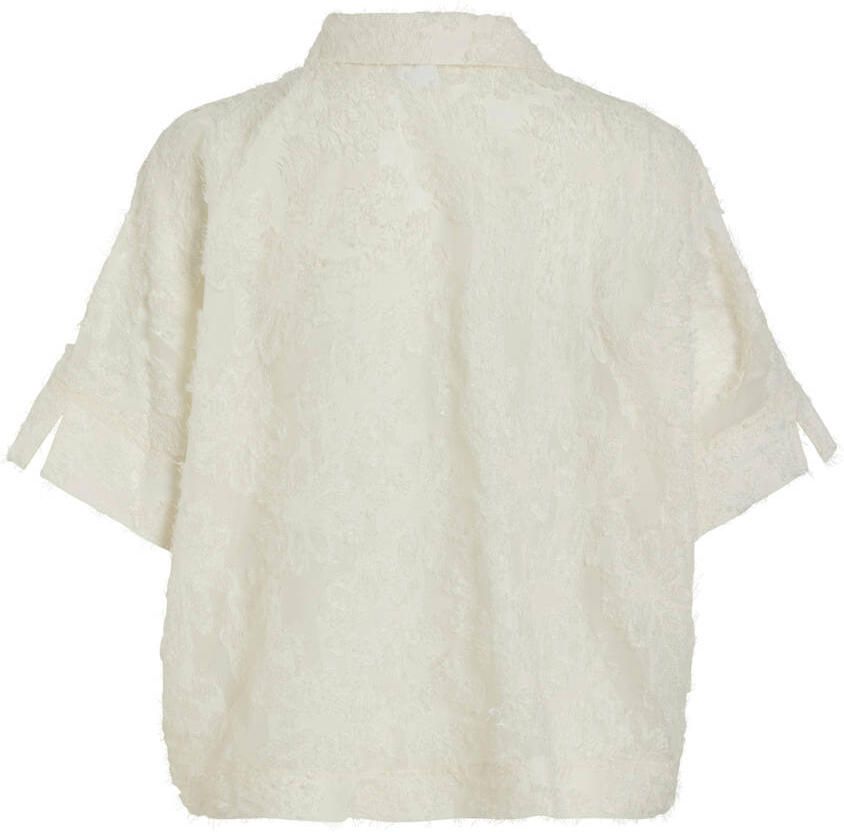 ROUGE EDIT Dames Blouses Roukyoto 2 4 Shirt Wit