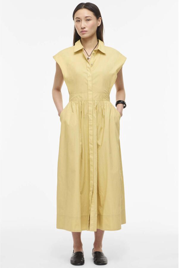 ROUGE EDIT Dames Jurken Rouasher S s Midi Dress Geel - Foto 5