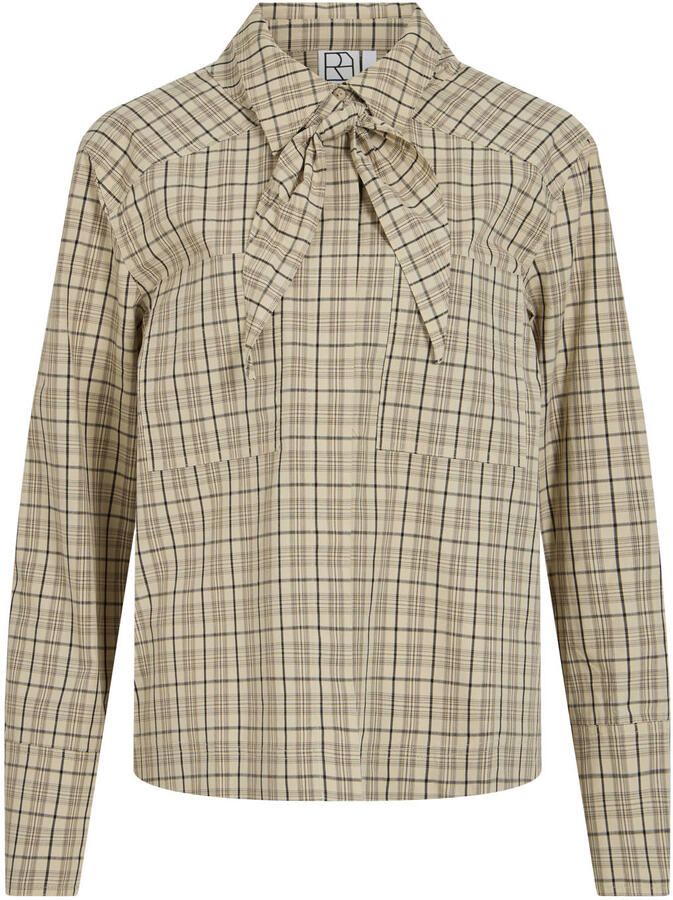 ROUGE EDIT Dames Blouses Roureena L s Shirt Beige - Foto 5