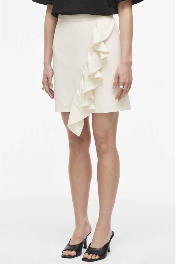 ROUGE EDIT Dames Rokken Roujoelle Mai Hw Short Skirt Creme - Foto 5