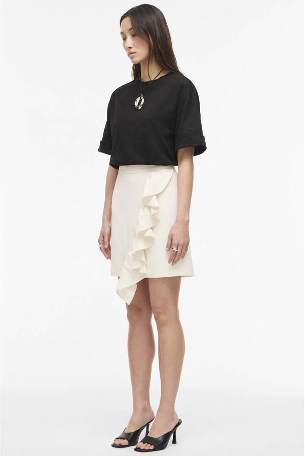 ROUGE EDIT Dames Rokken Roujoelle Mai Hw Short Skirt Creme - Foto 6