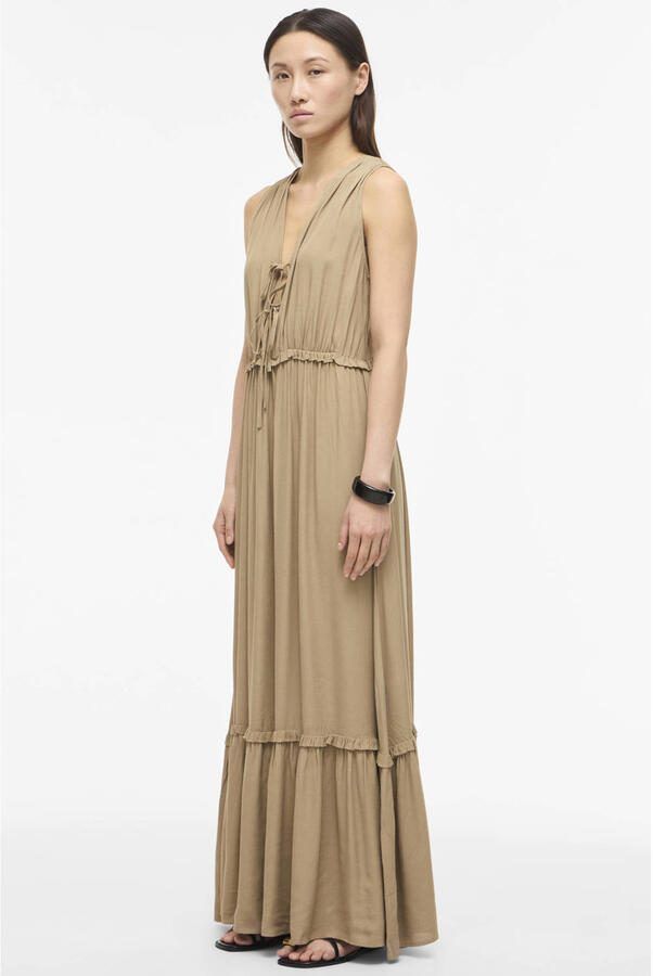 ROUGE EDIT maxi jurk beige