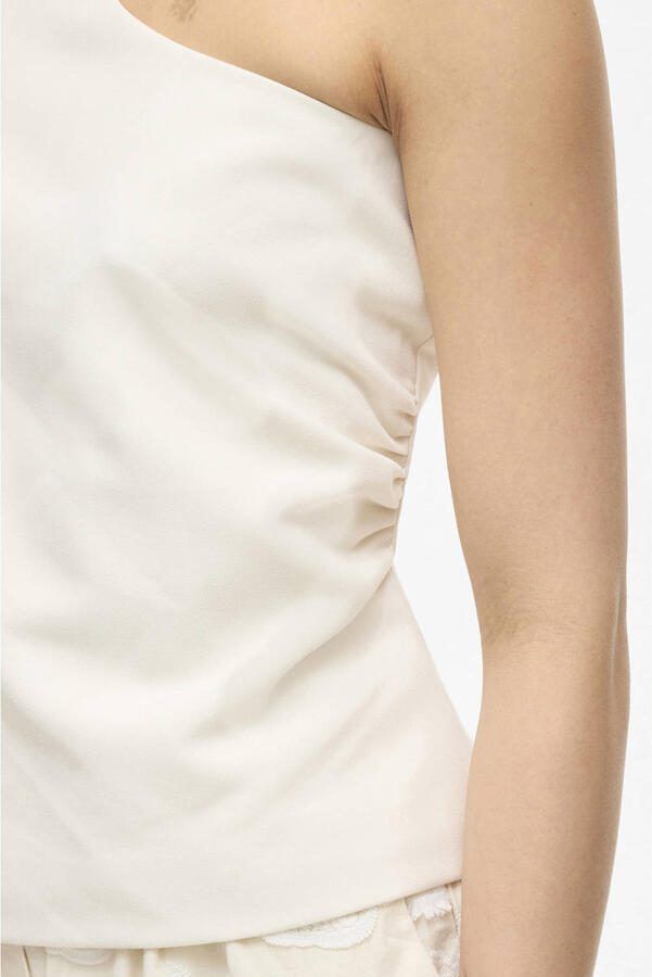ROUGE EDIT one shoulder top ecru - Foto 2