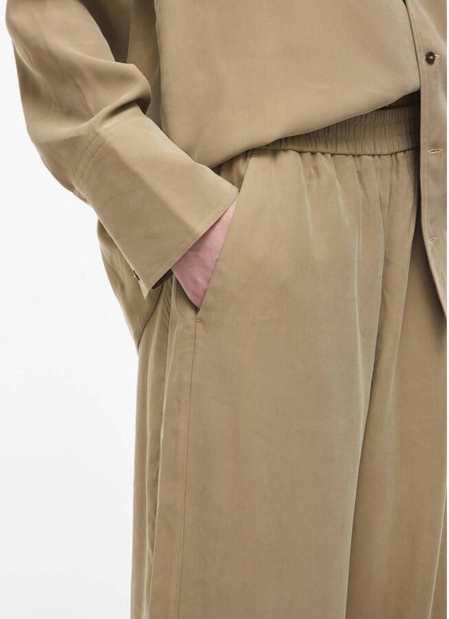 ROUGE EDIT Dames Broeken Roumelian Hw Wf F l Trousers Zand - Foto 6